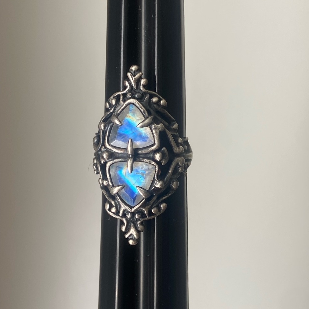 Bloodmilk Ring “As Above So Below” size 6-6.25 Moonstone Ring